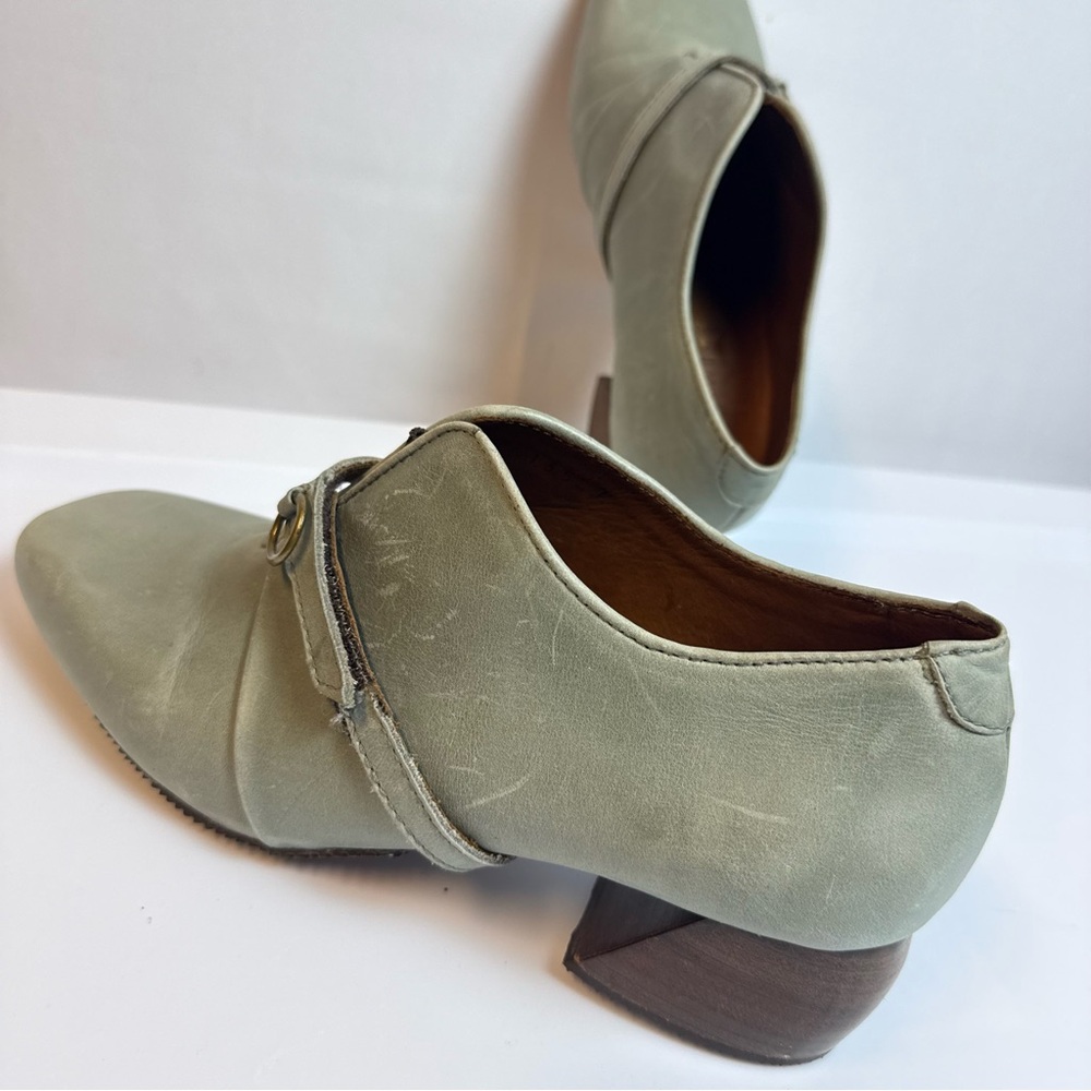 Sergion Tomani Womens Stylish Booties Shoes sz 6.5‎ Leather Square Toe Comfort - Picture 6 of 11